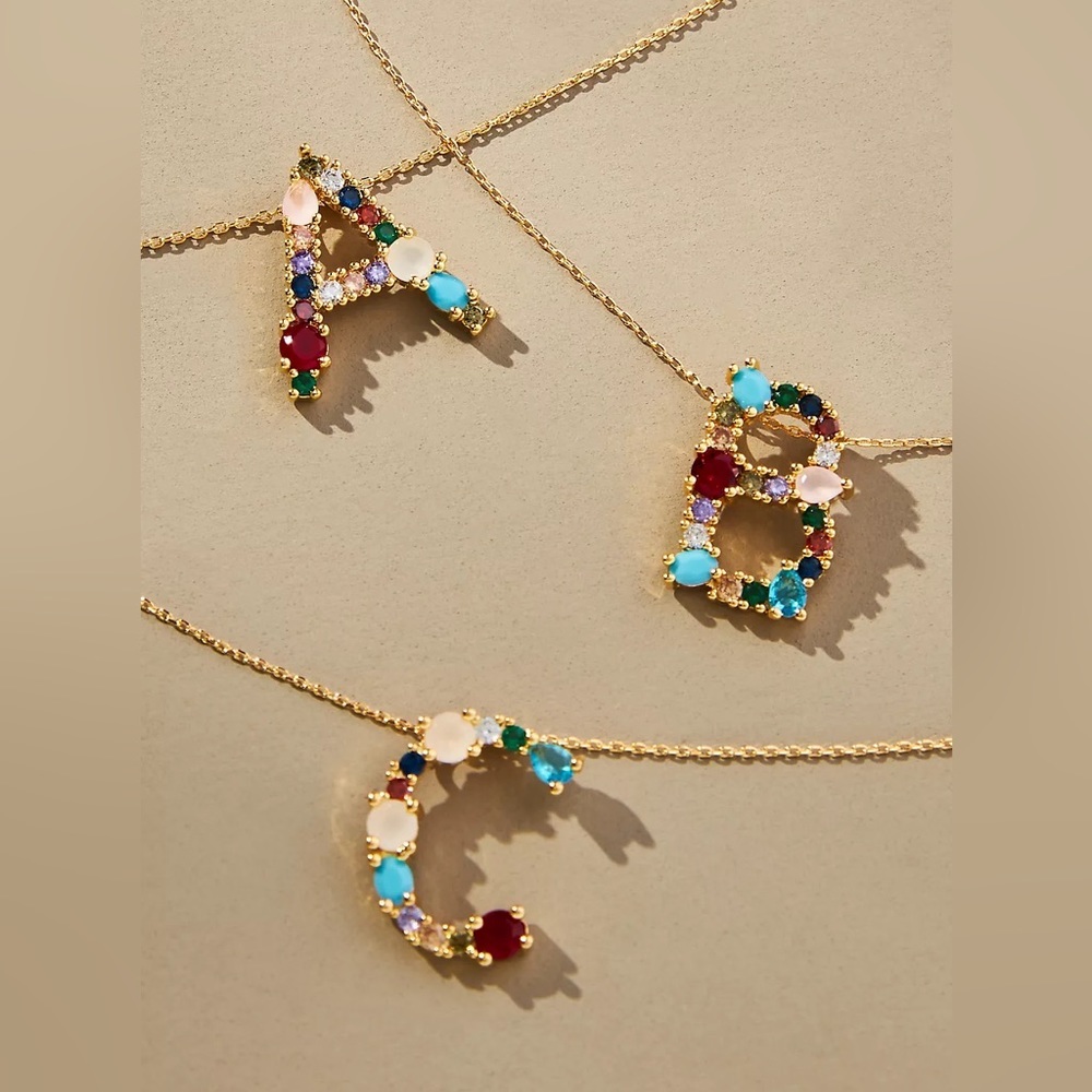 New🌟”Z”Anthropologie-Colorful Stone Necklace